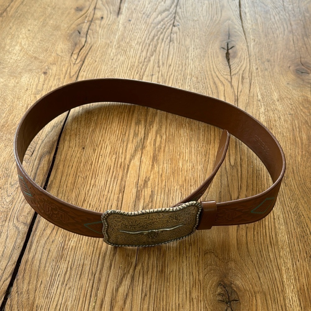 Mens GUESS belt - Western Style